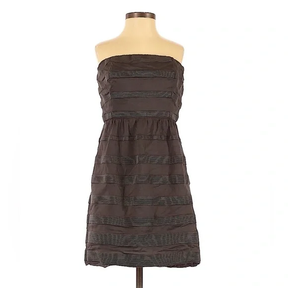 J. Crew Womens Dress Size 2 Gray Strapless Mini - Picture 1 of 12